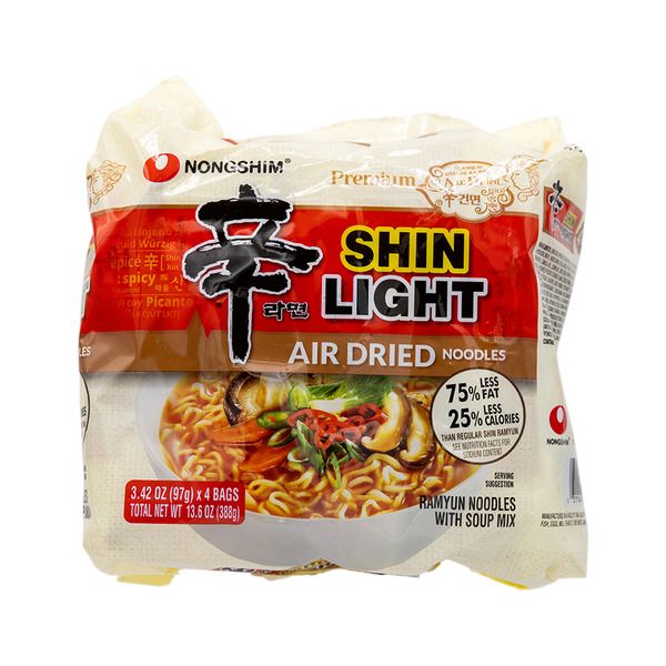 Nongshim Shin Light Air Dried Ramyun Noodles with Soup Mix