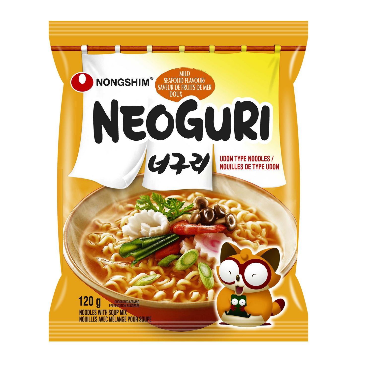 Nongshim Neoguri Mild Seafood Ramen (single pack)