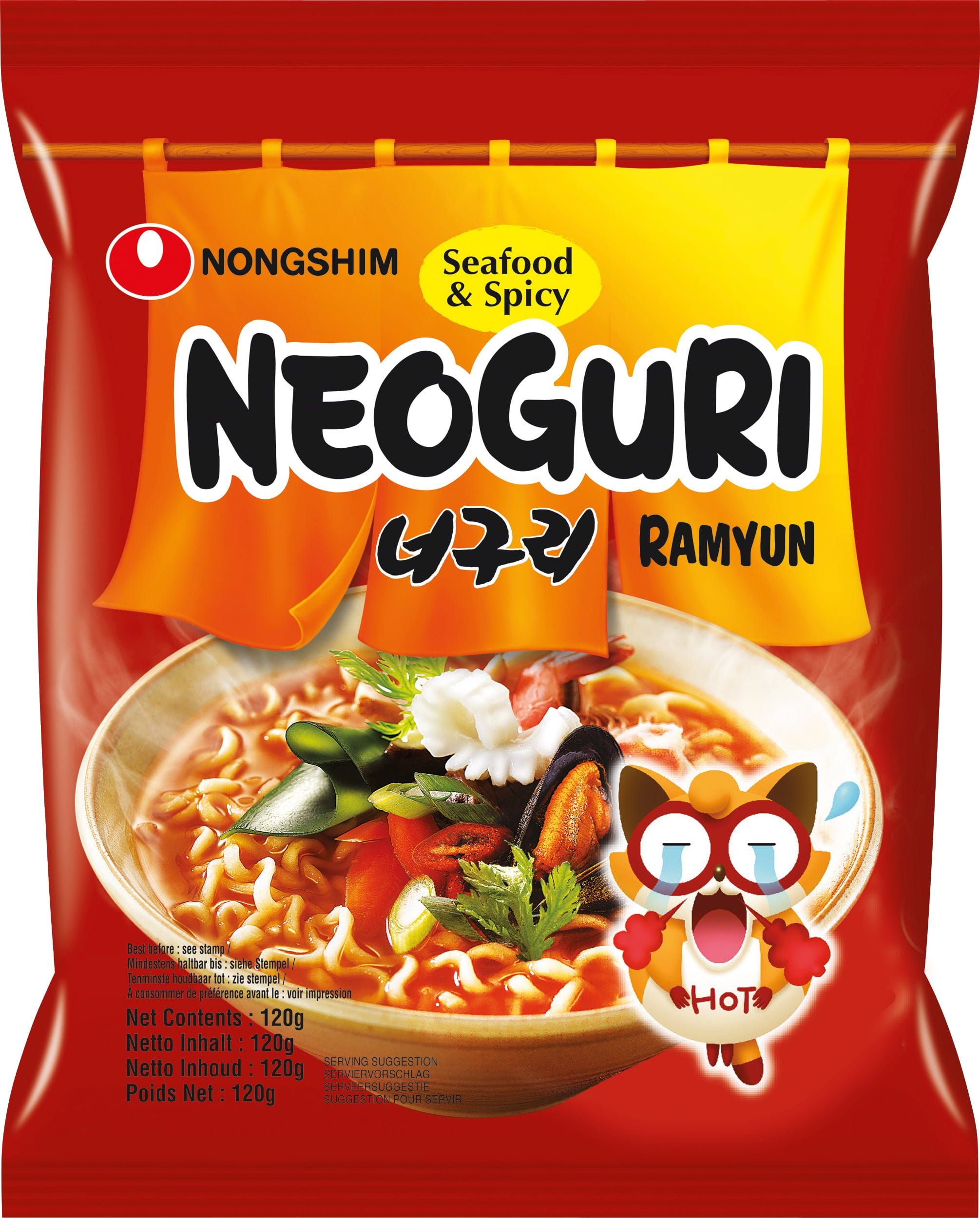 Nongshim Instant Noodles Seafood & Spicy Neoguri 120g (single pack)