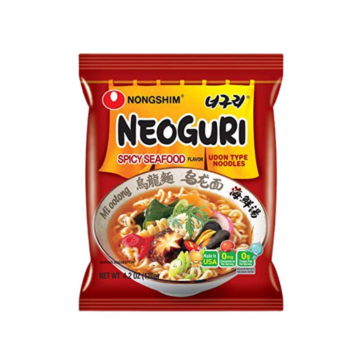 Nongshim Neoguri Spicy Seafood 120g (single pack PNG)