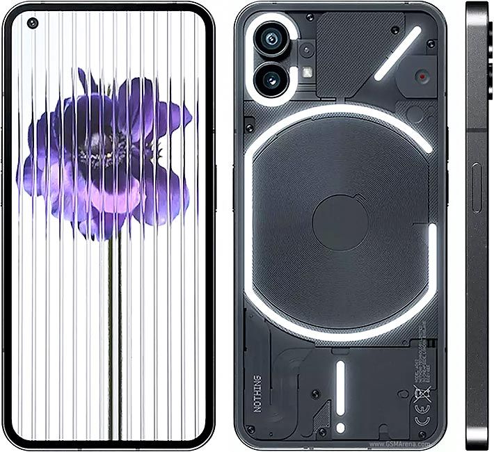 Nothing Phone (1) — official photo (rear, transparent design)