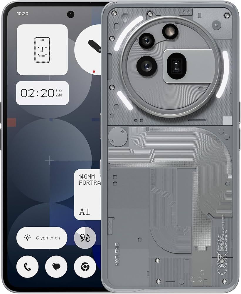 Amazon.com: Nothing Phone (3a) Pro 5G Unlocked Smartphone, 12+256GB, Grey |  50MP Periscope Camera, 60x Ultra Zoom, 50MP Selfie, 6.77" 120Hz AMOLED  Display, Snapdragon 7s Gen 3, 5000mAh Battery : Cell Phones