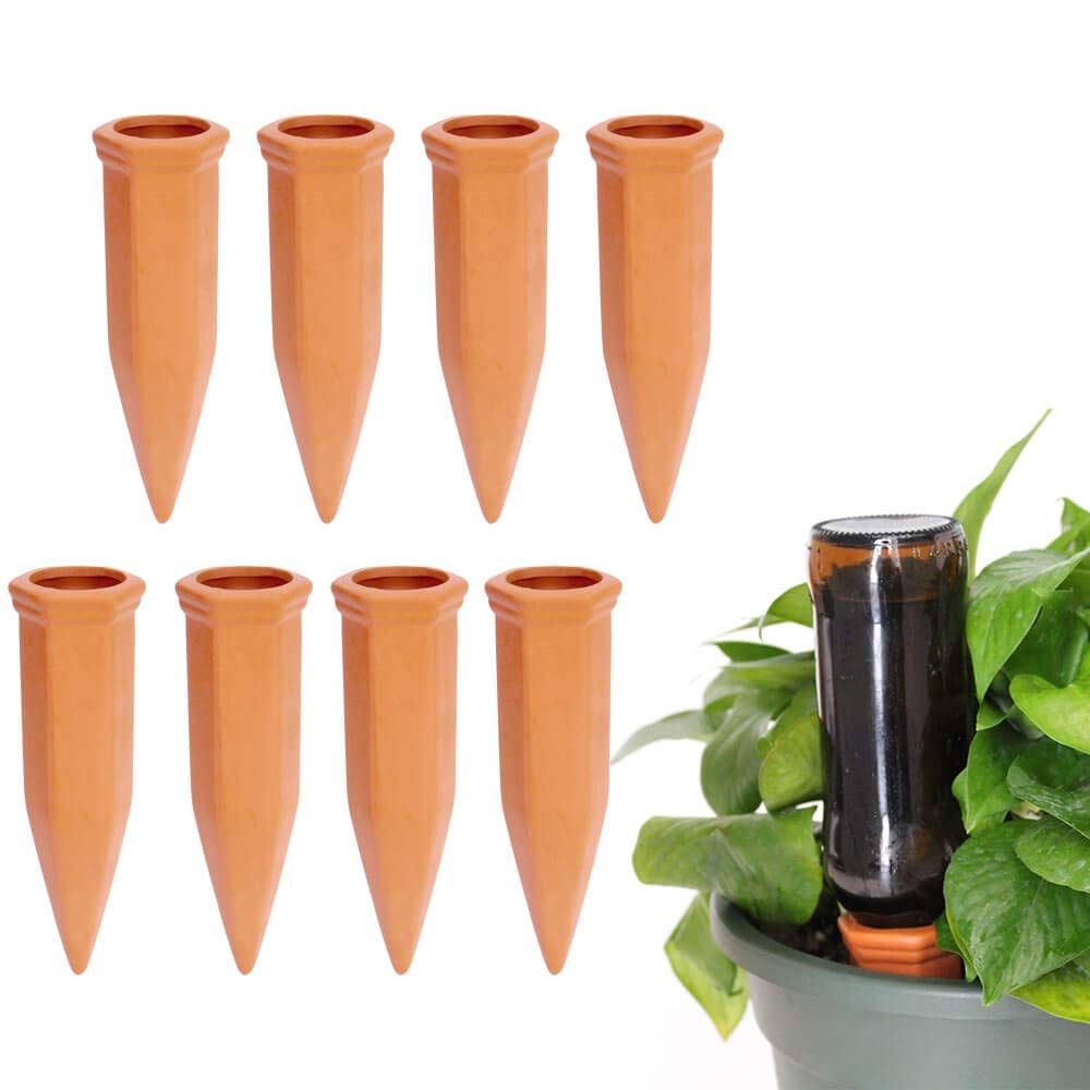 Amazon.com: vensovo 8pcs Terracotta Watering Spikes - Automatic Self Watering  Stakes, Plant Watering Devices for Wine Bottles Recycled Bottles, Clay  Plant Garden Waterers for Vacations : Patio, Lawn & Garden