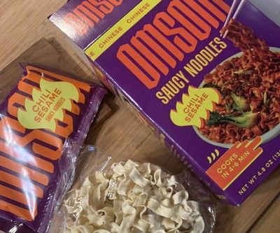 Omsom Saucy Noodles Chili Sesame - 4.8oz (hero pack shot)