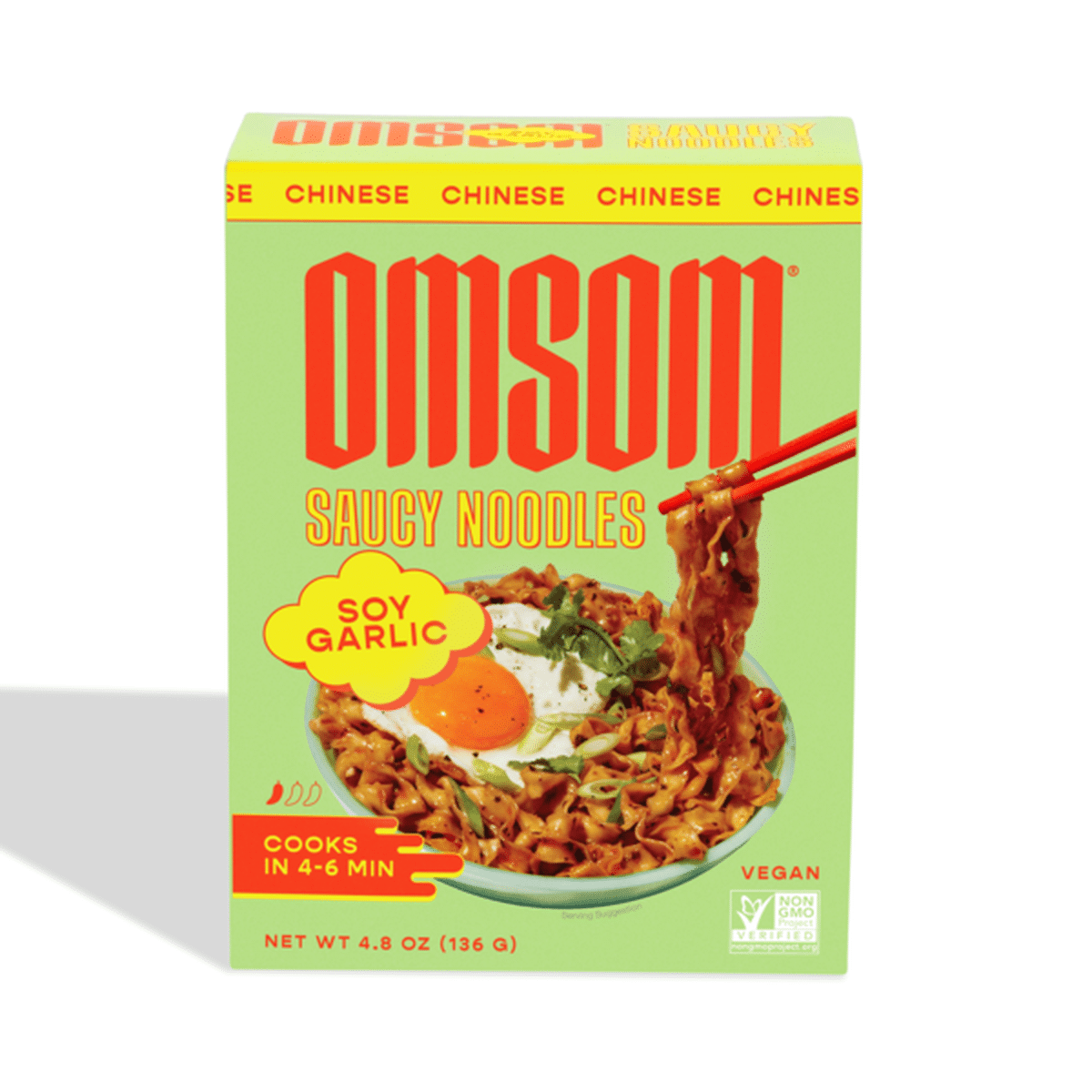 Omsom Soy Garlic Saucy Noodles (4.8 oz)