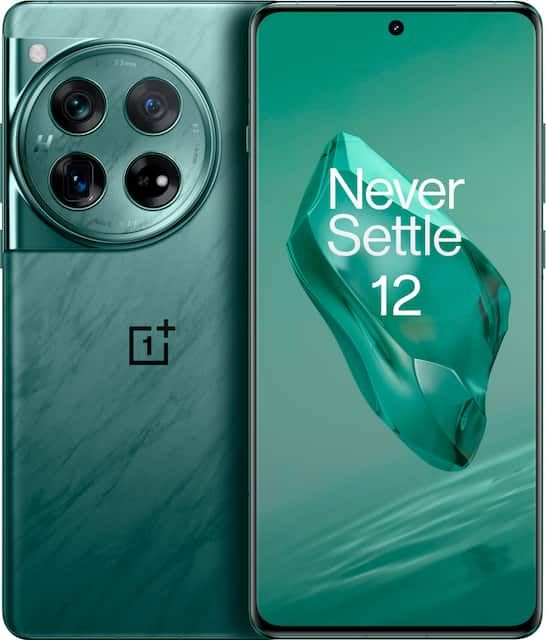 OnePlus 12 Flowy Emerald product photo (Best Buy listing)
