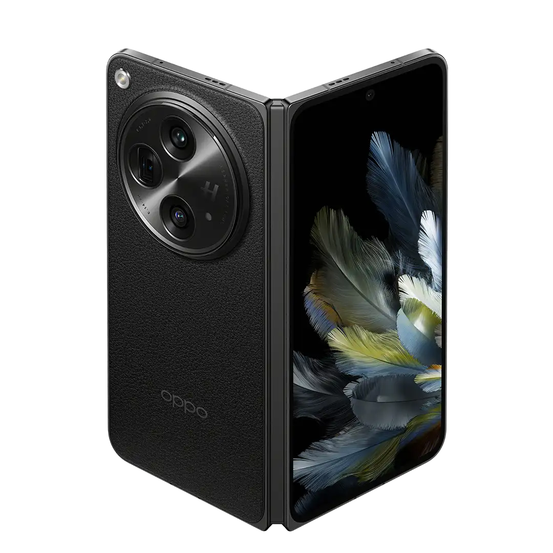 OPPO Find N3 product image (45° back/left, black)