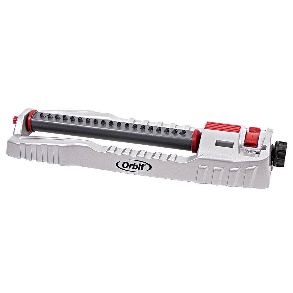 Orbit Gear Drive Oscillating Sprinkler with Wide Metal Base