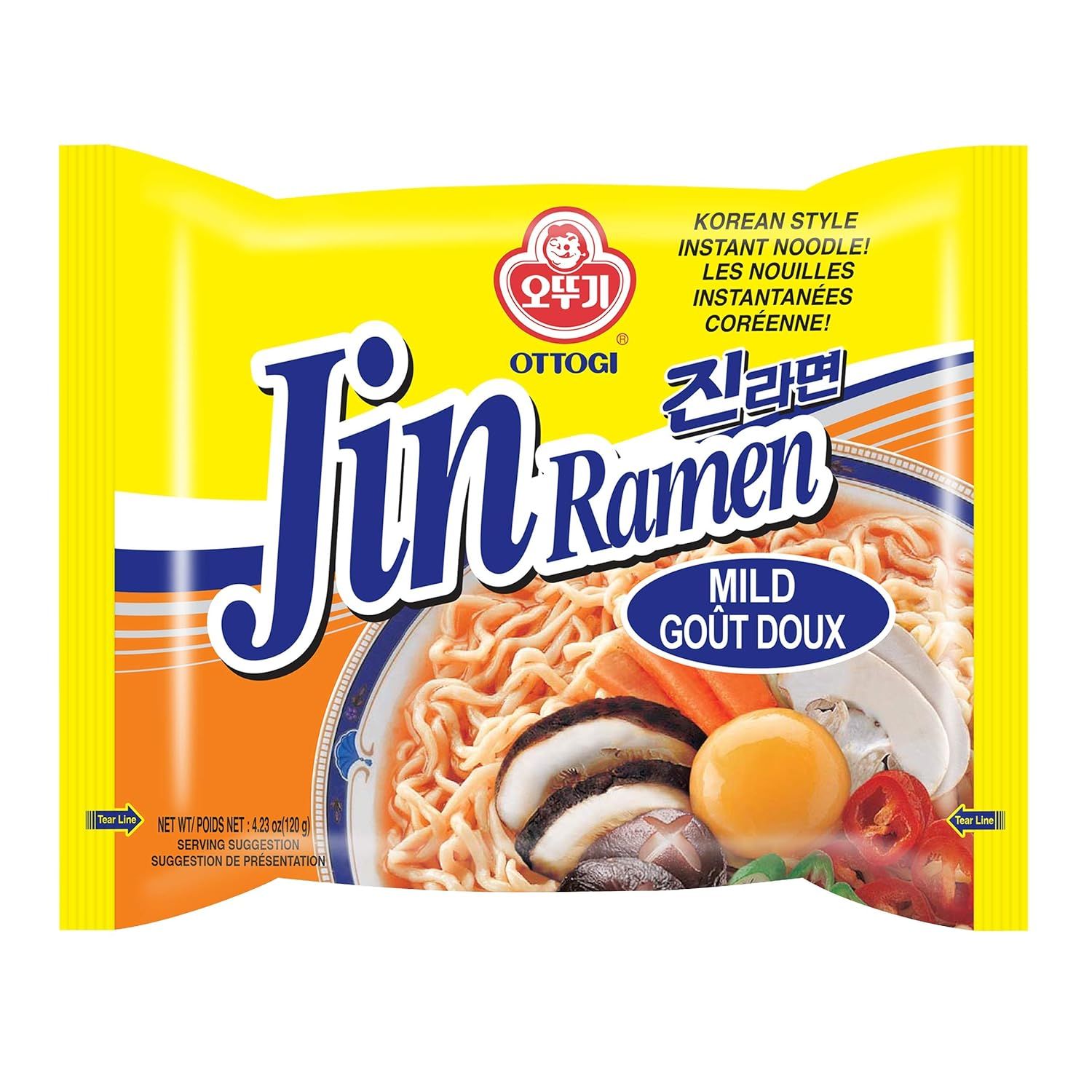 OTTOGI Jin Ramen MILD (multi-pack) – hero shot