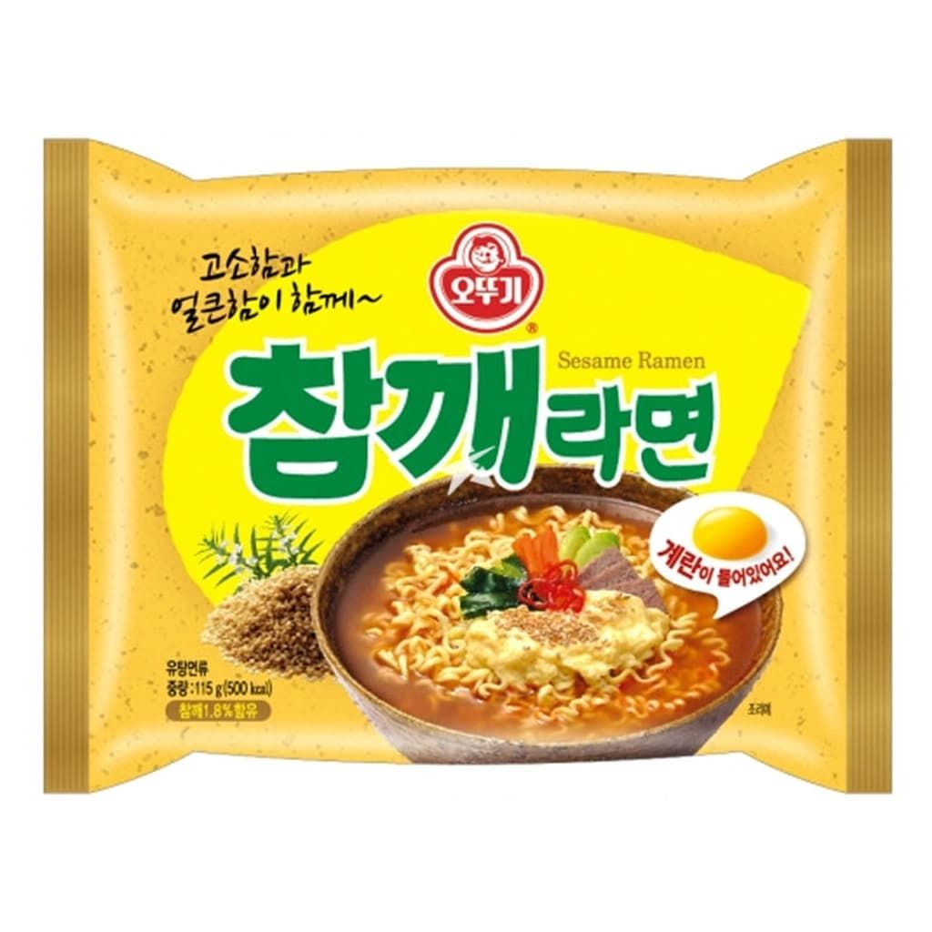 Ottogi Sesame Ramen 115g (front pack shot)