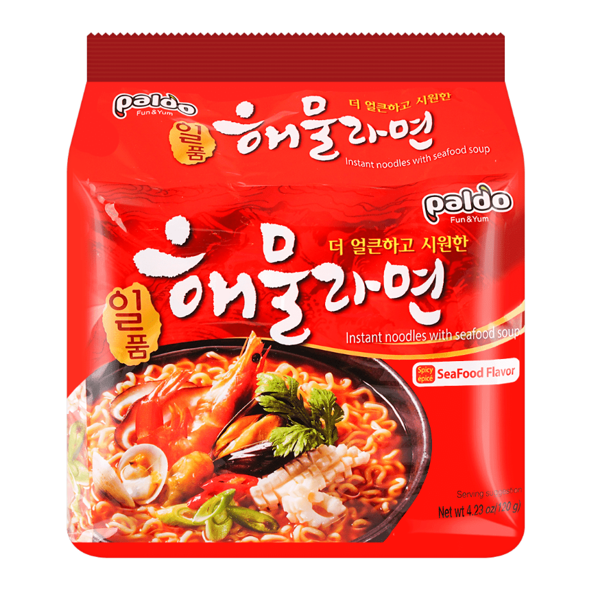 [Paldo] Ilpoom Seafood Ramen Soup 120g x 5p