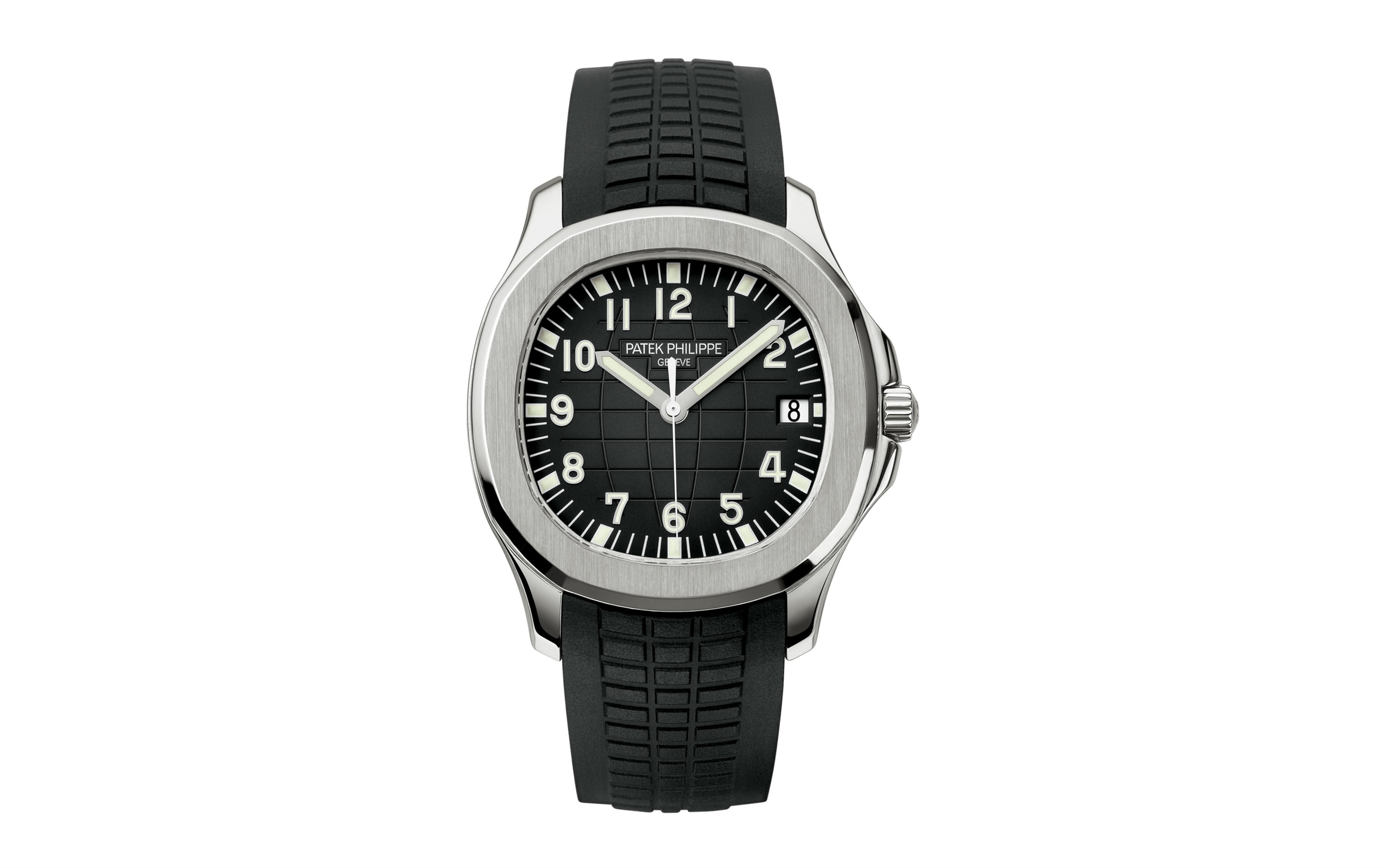 Patek Philippe | Aquanaut Date Black Strap Stainless Steel 5167A-001