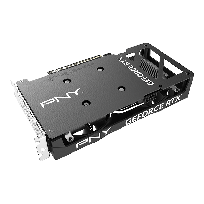PNY GeForce RTX 4060 8GB VERTO Dual Fan (backplate view)