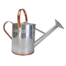 Panacea Products Copper/Silver 2 gal Galvanized Steel Watering Can