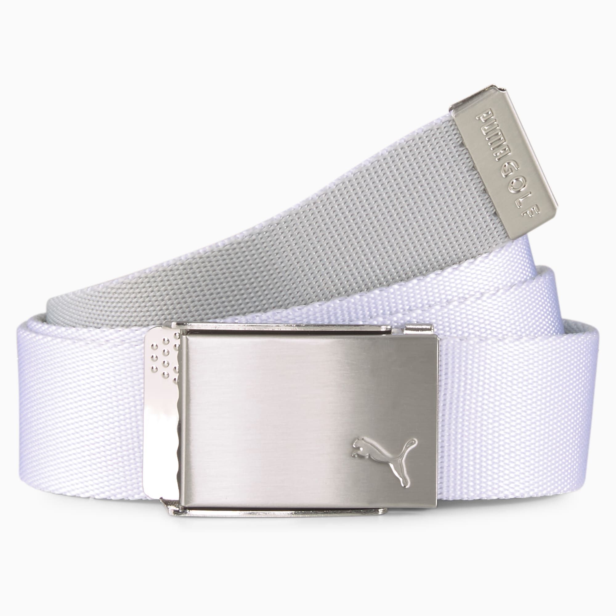 Reversible Webbing Men's Golf Belt - Black/White