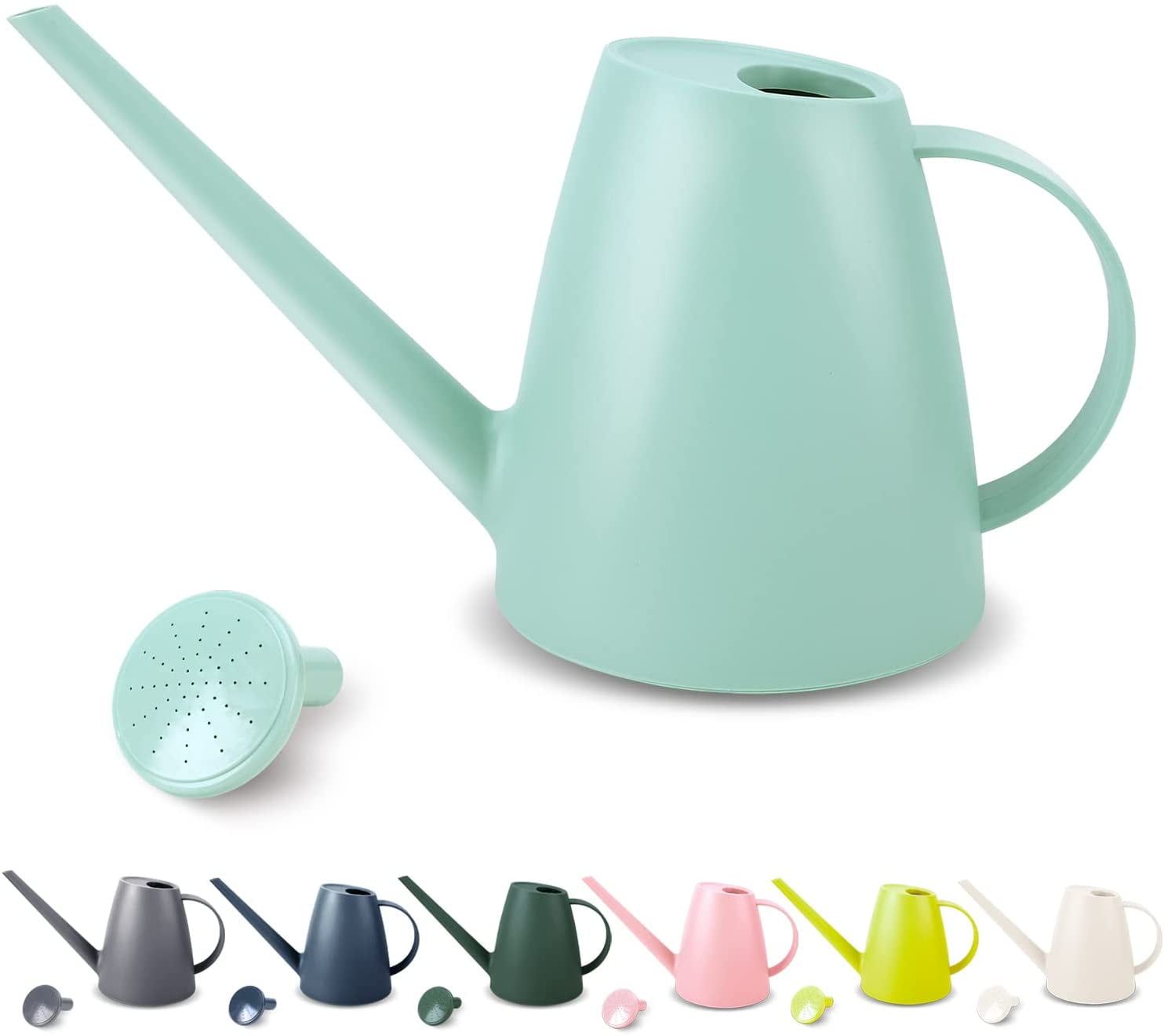 Qilebi Watering Can for Indoor Plants, Small Watering Cans for House Plant Garden Flower, Long Spout Water Can for Outdoor Watering Plants 1.8l 60oz 1