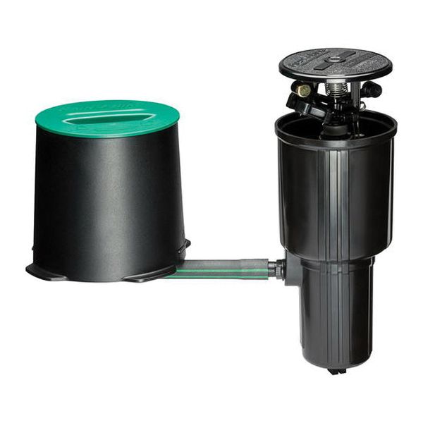 LG3HE Impact Sprinkler, 3/4 in Connection, Female, 3 in H Pop-Up, 5200 ft, Adjustable Nozzle, Plastic
