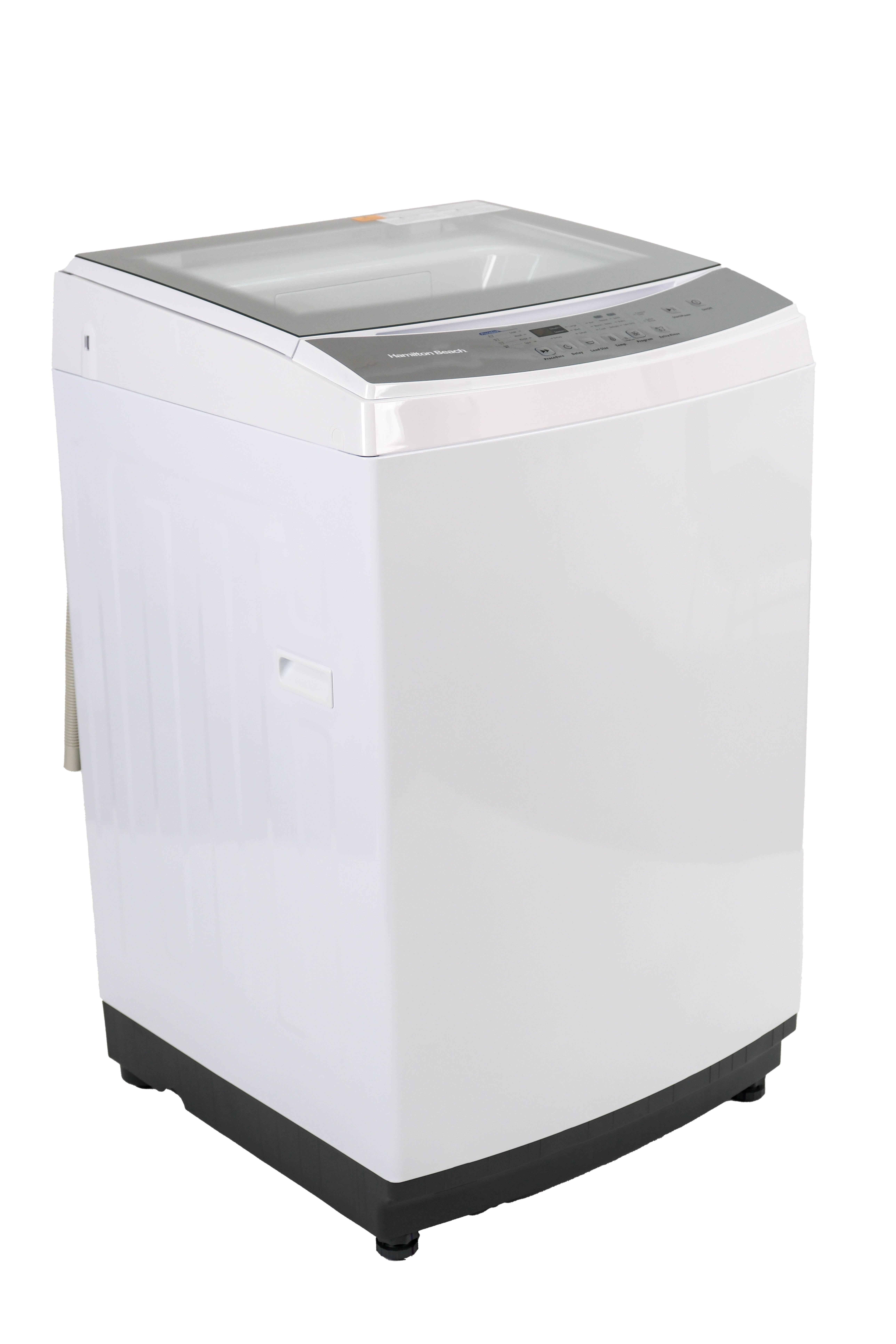 Hamilton Beach 3.0 Cu. ft. Top Load Portable Washer, Compact Washer with  Stainless Steel Tub, 6 Wash Cycles, LED Display, White