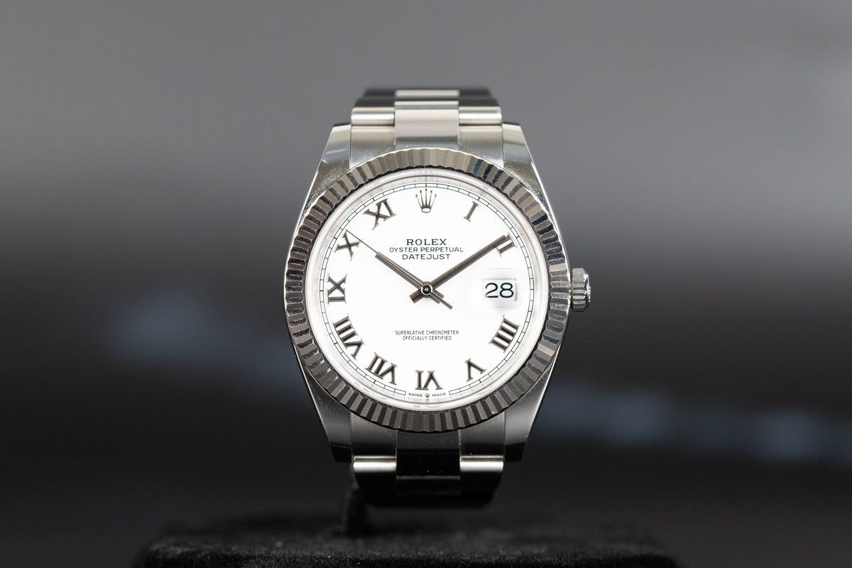 Rolex126334 Datejust 41 White Roman Numeral Dial
