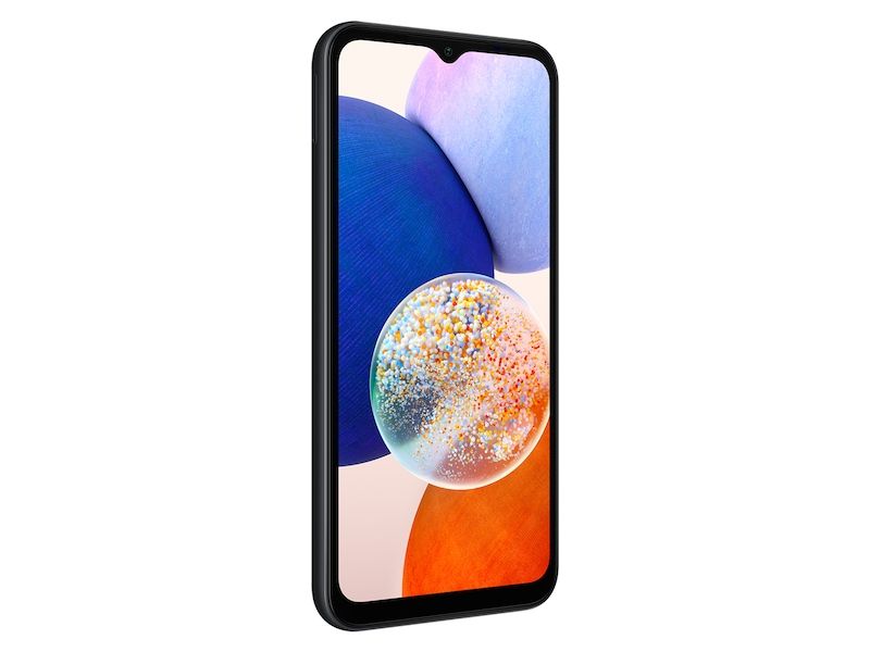 Galaxy A14 5G (Unlocked) — Black — Front view (1600×1200)