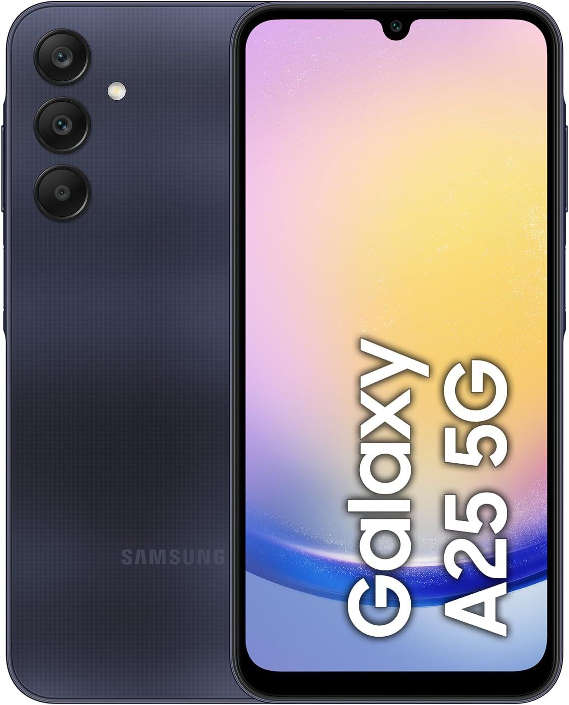 Amazon product photo – Samsung Galaxy A25 5G (Blue Black)
