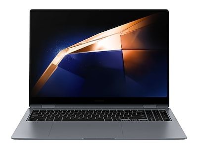 Galaxy Book4 Pro 360 16" Front (Moonstone Gray) — Samsung US product page