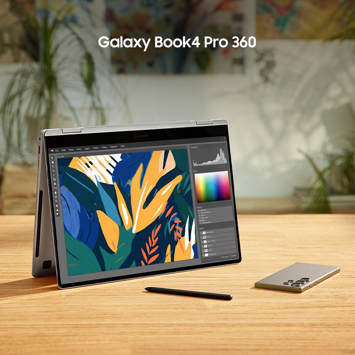 Galaxy Book4 Pro 360 hero PNG — Samsung UK buy page