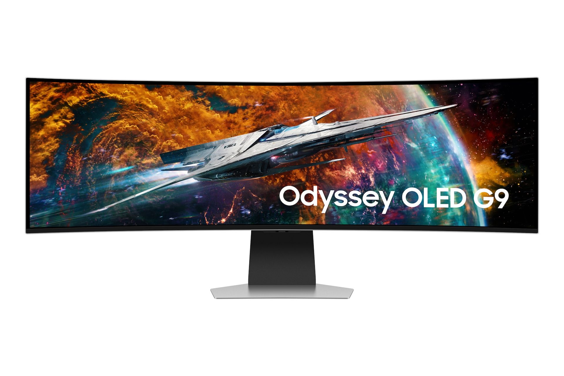 Samsung US product gallery image – Odyssey OLED G9 (G95SC)