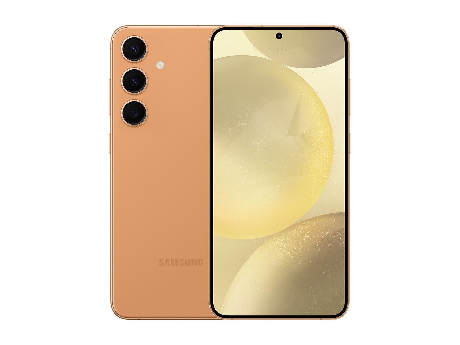 Galaxy S24 (Online Exclusive Sandstone Orange) official lockup image