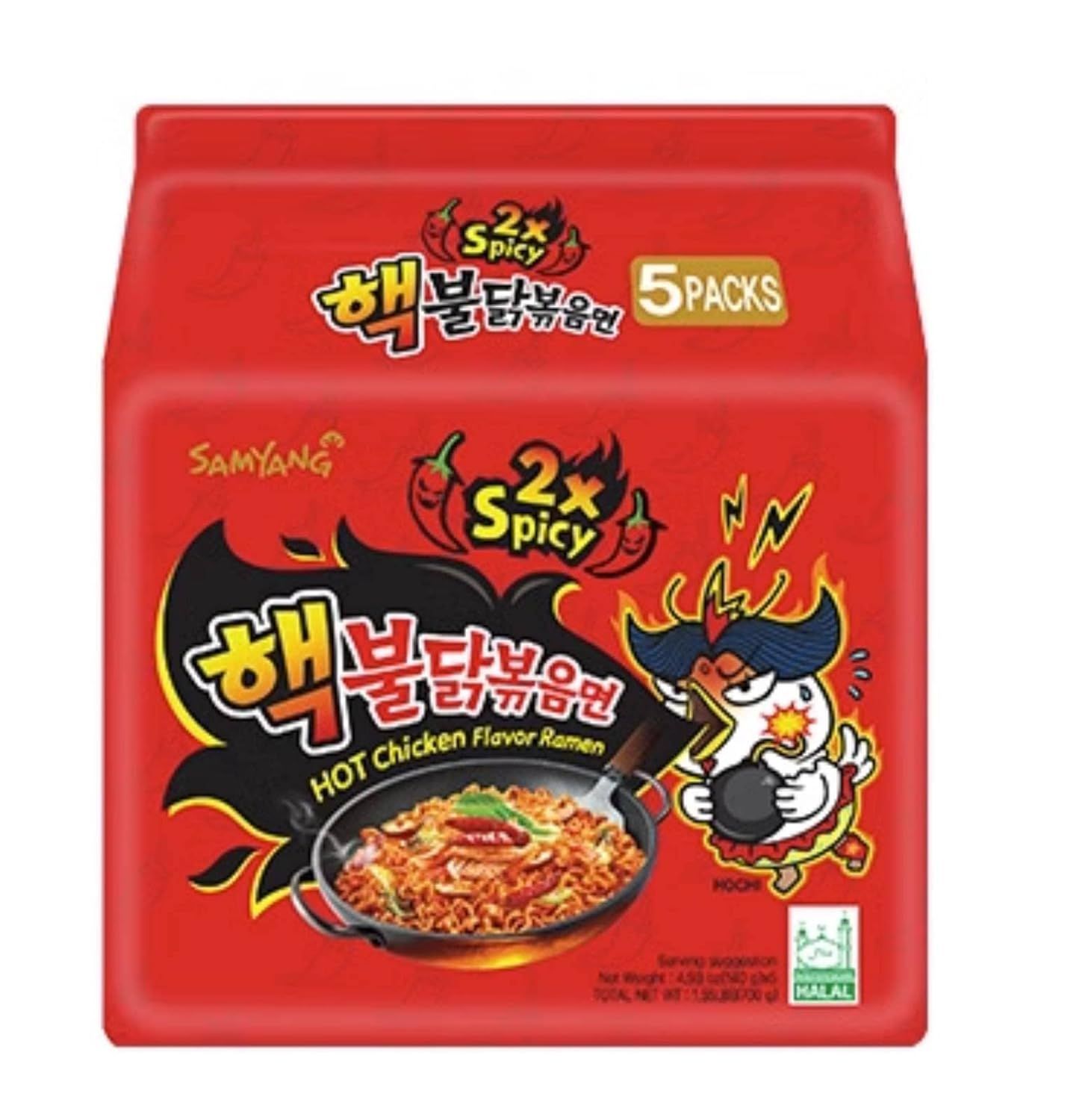Samyang Buldak 2X Spicy Hot Chicken Flavor Ramen (bag)