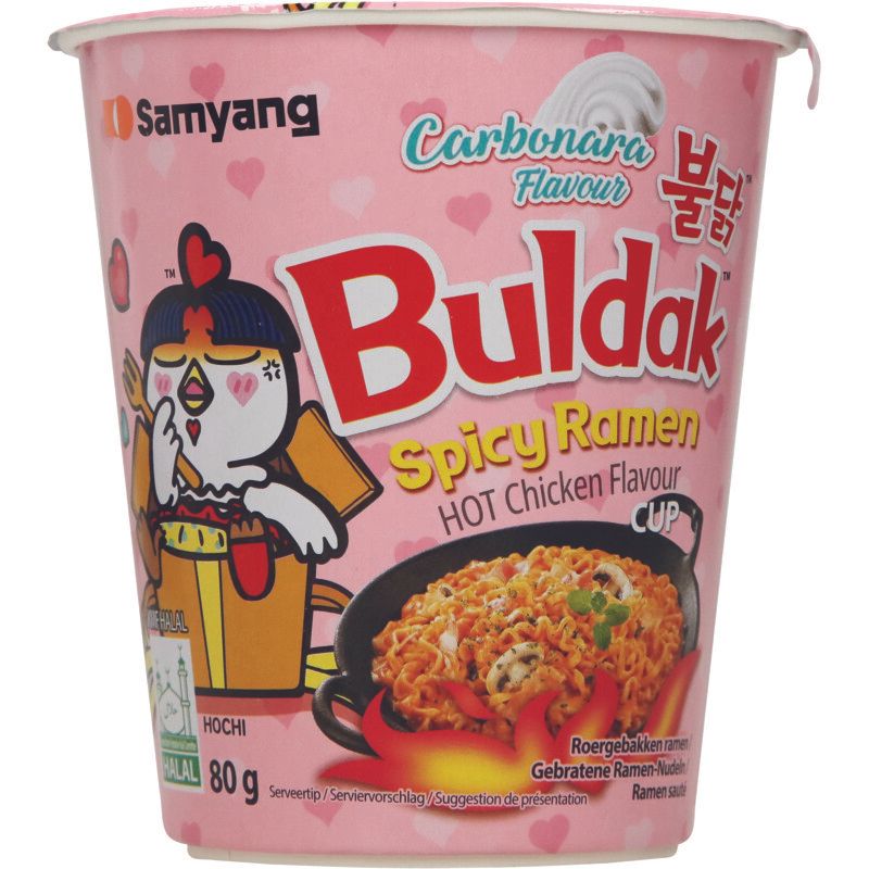 Samyang Buldak spicy ramen carbonara
