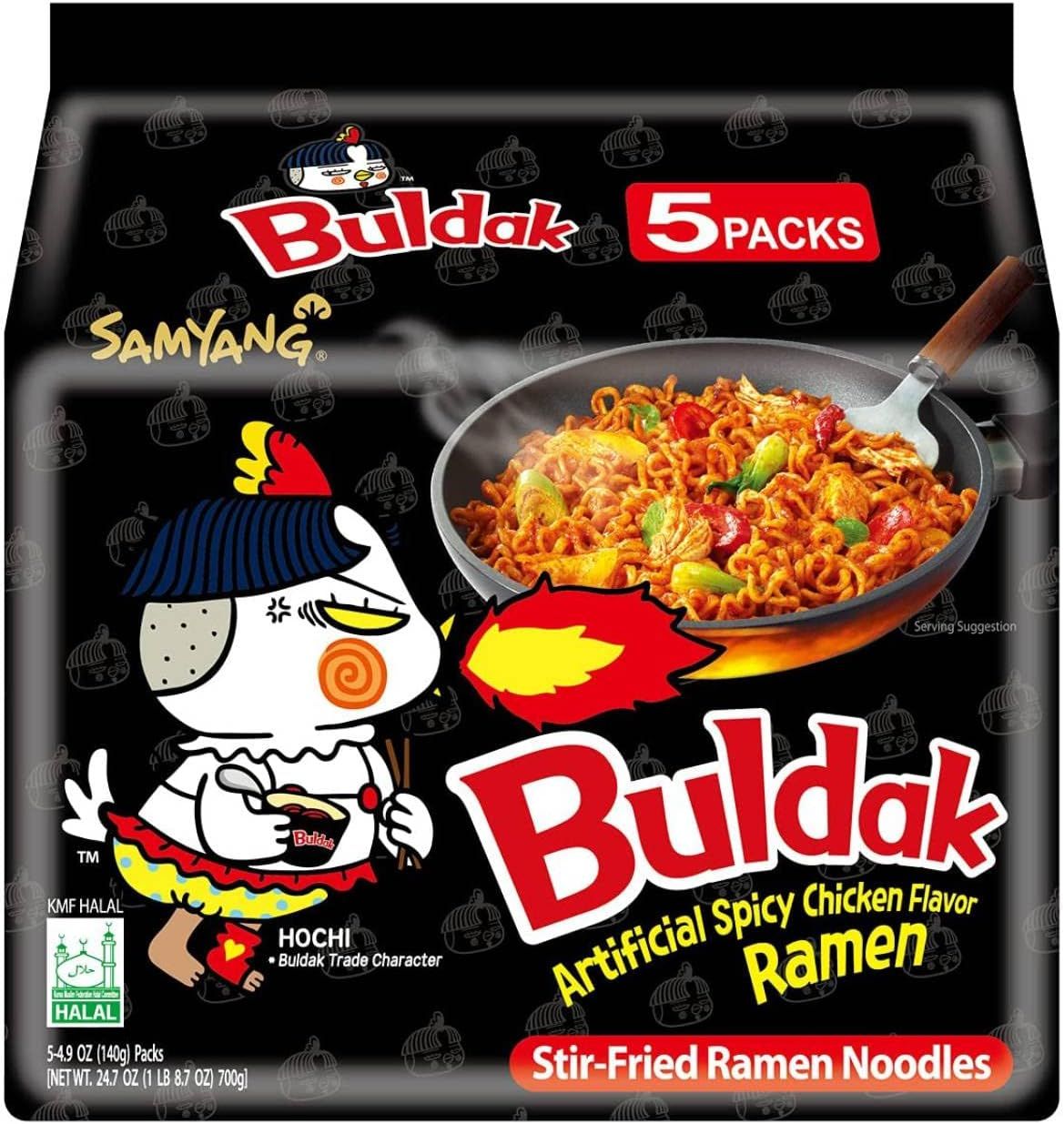Samyang Buldak Spicy Ramen Hot Chicken (Original) pack photo