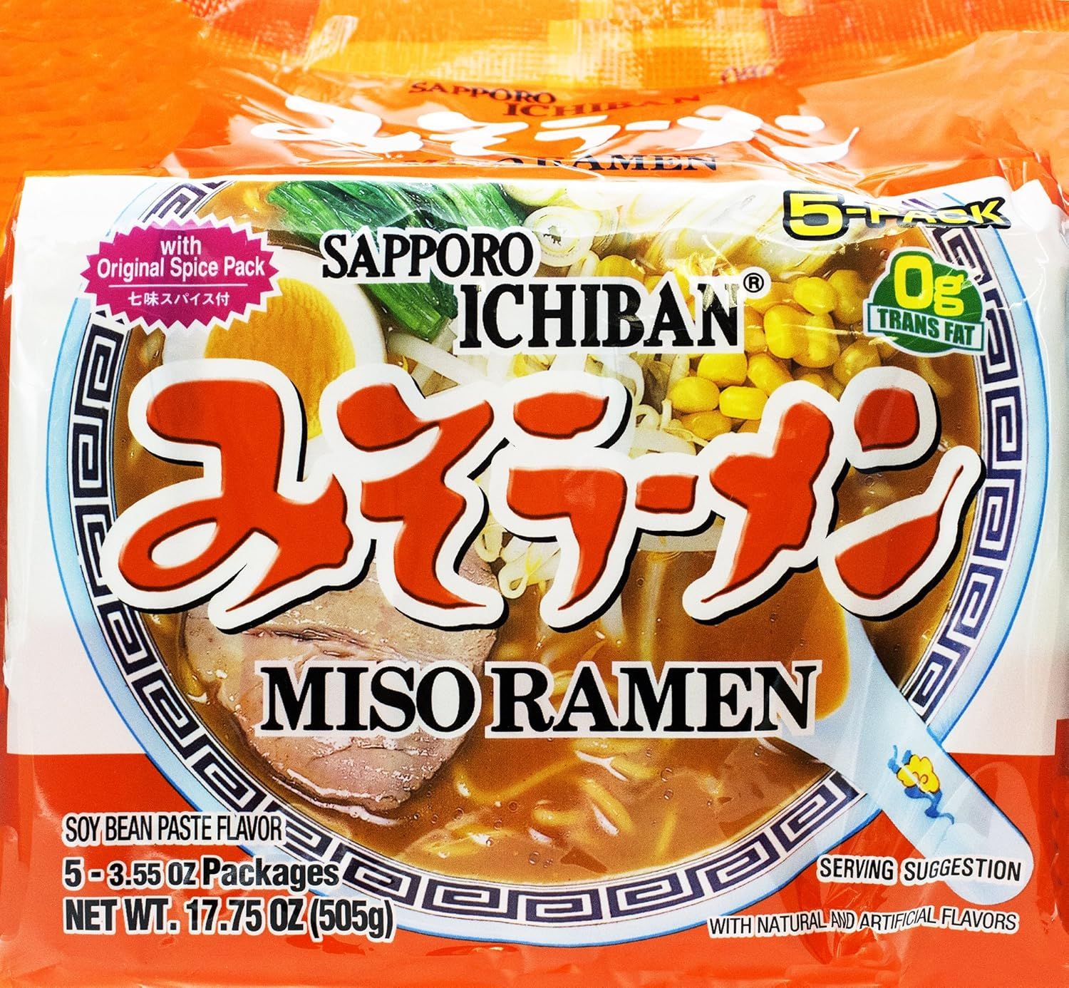 Sapporo Ichiban Miso Ramen with Original Spice Pack (multi-pack) - Amazon