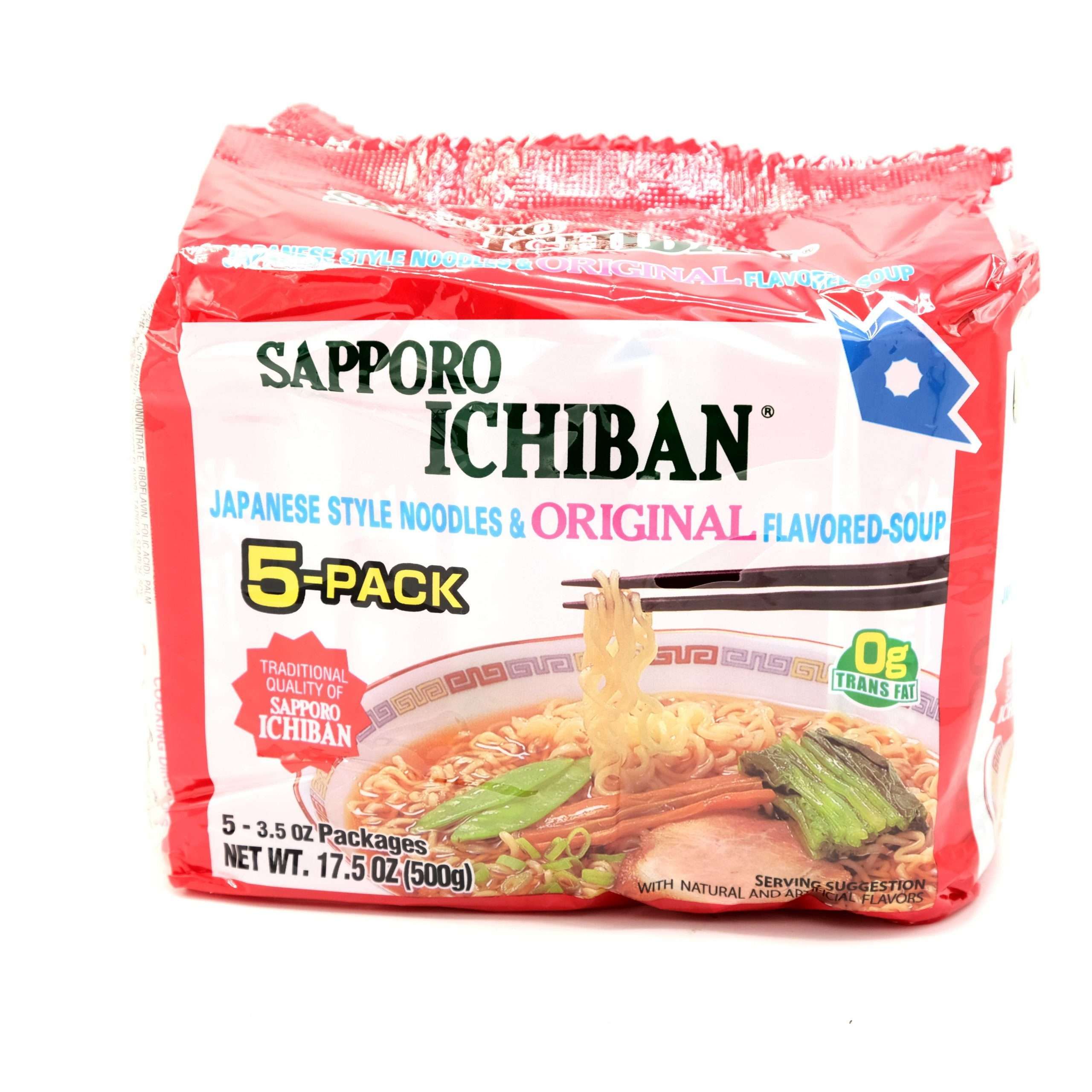 Sapporo Ichiban Original Ramen (5 pack) front of package