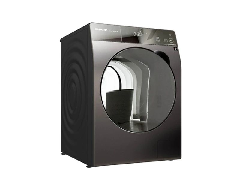 SHARP WASHING MACHINE FRONT LOADING 10.5 KG DARK SILVER