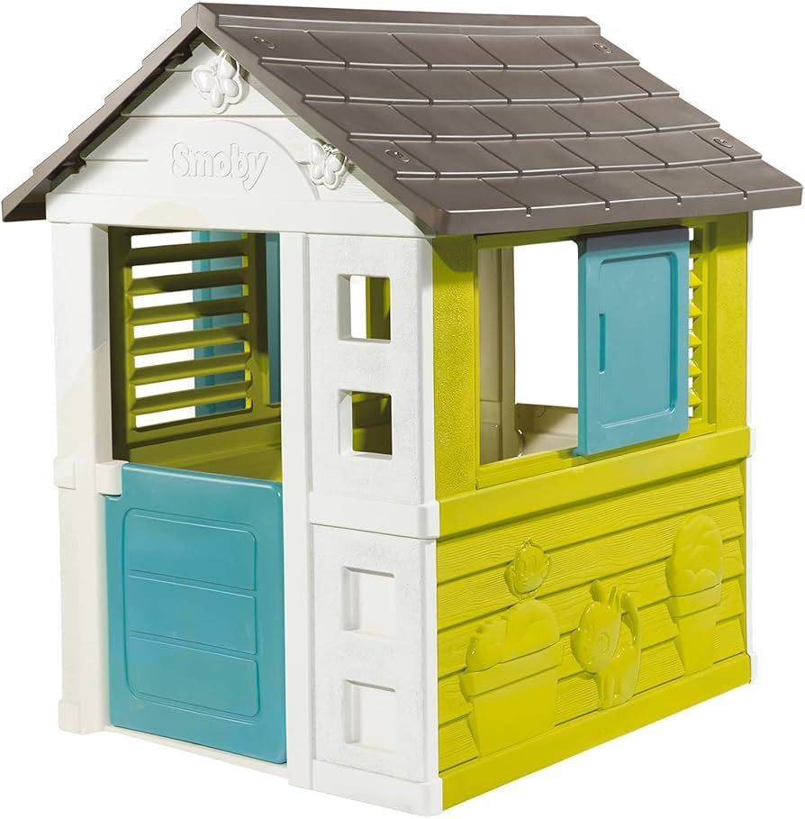 Amazon.com: Smoby - Pretty Haus - Children's Playhouse for Indoor and  Outdoor Use, Expandable with Accessories, Garden Shed for Boys and Girls  from 2 Years : Toys & Games