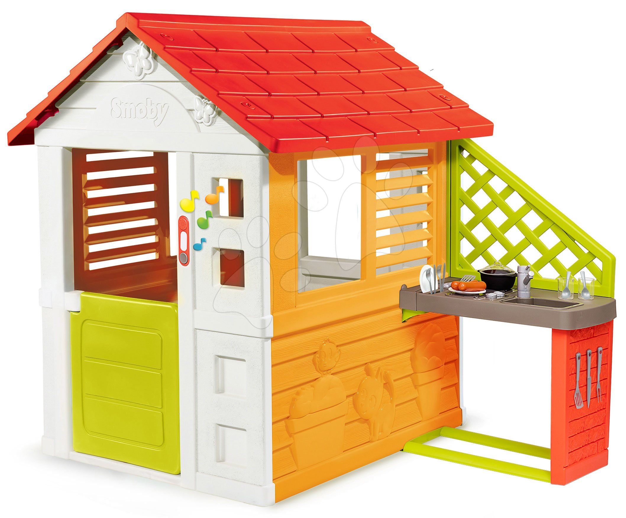 Sunny Smoby House with Bell and Kitchen