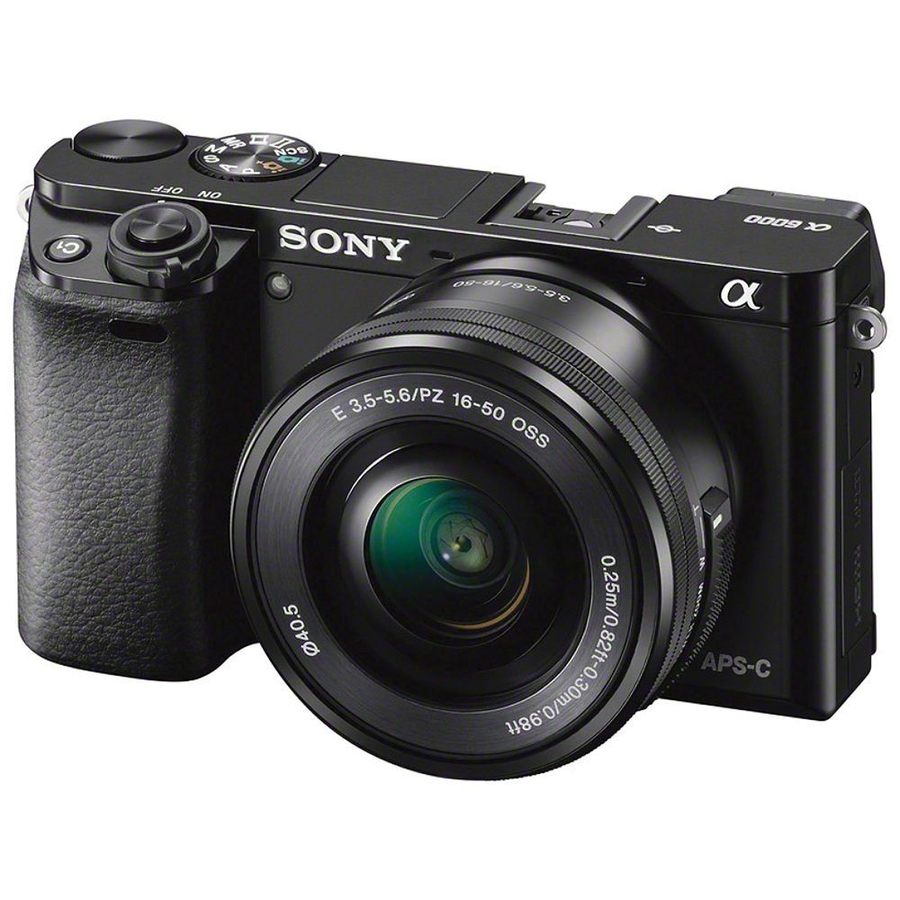 Amazon.com : Sony Alpha a6000 Mirrorless Digital Camera 24.3MP SLR Camera with 3.0-Inch LCD (Black) w/16-50mm Power Zoom Lens : Electronics