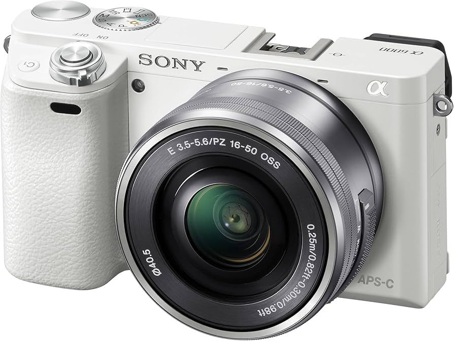 Amazon.com : Sony Alpha a6000 Mirrorless Digital Camera with 16-50 mm Lens,  24 MP (White) : Electronics