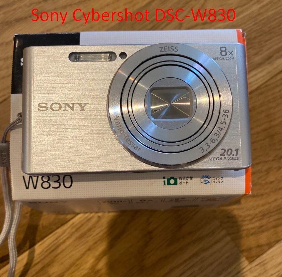 SONY Cyber-shot DSC-W830 Compact Digital Camera Silver 8x Optical Z NEW!