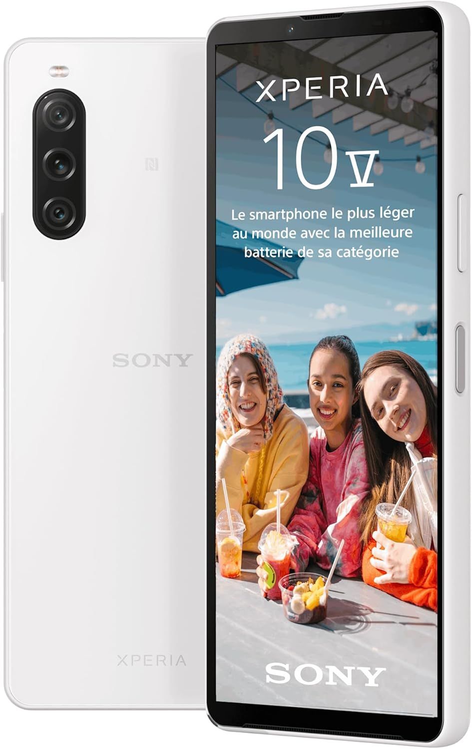 Sony Xperia 10 V product photo (White) – high-res store image