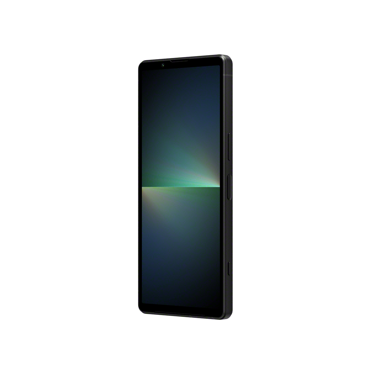 Xperia 5 V front 40° (black) official press image (PNG)