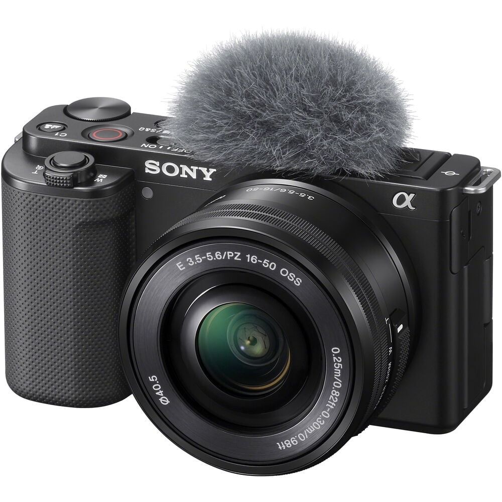 Sony ZV-E10 Mirrorless Camera with 16-50mm Lens, Built-in Wi-Fi - Black