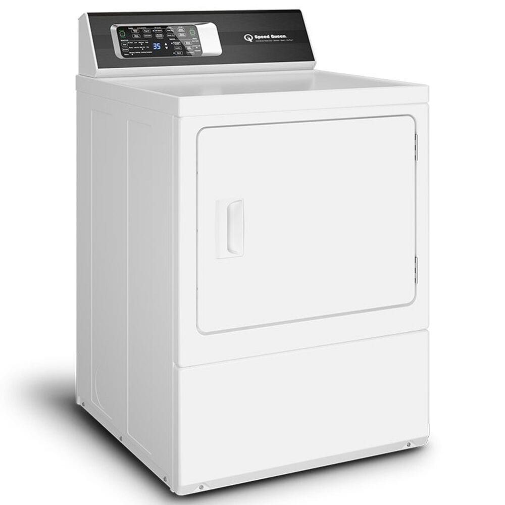 Speed Queen 7 Cu. Ft. Front Load Electric Dryer with Steam and Pet Plus in White