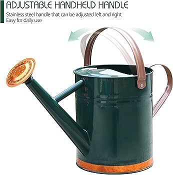 SunnyTong Metal Watering Can for Outdoor and Indoor Plants, Watering Can Decor, 1 Gallon (1 Gallon Green2) : Patio, Lawn & Garden - Amazon.com