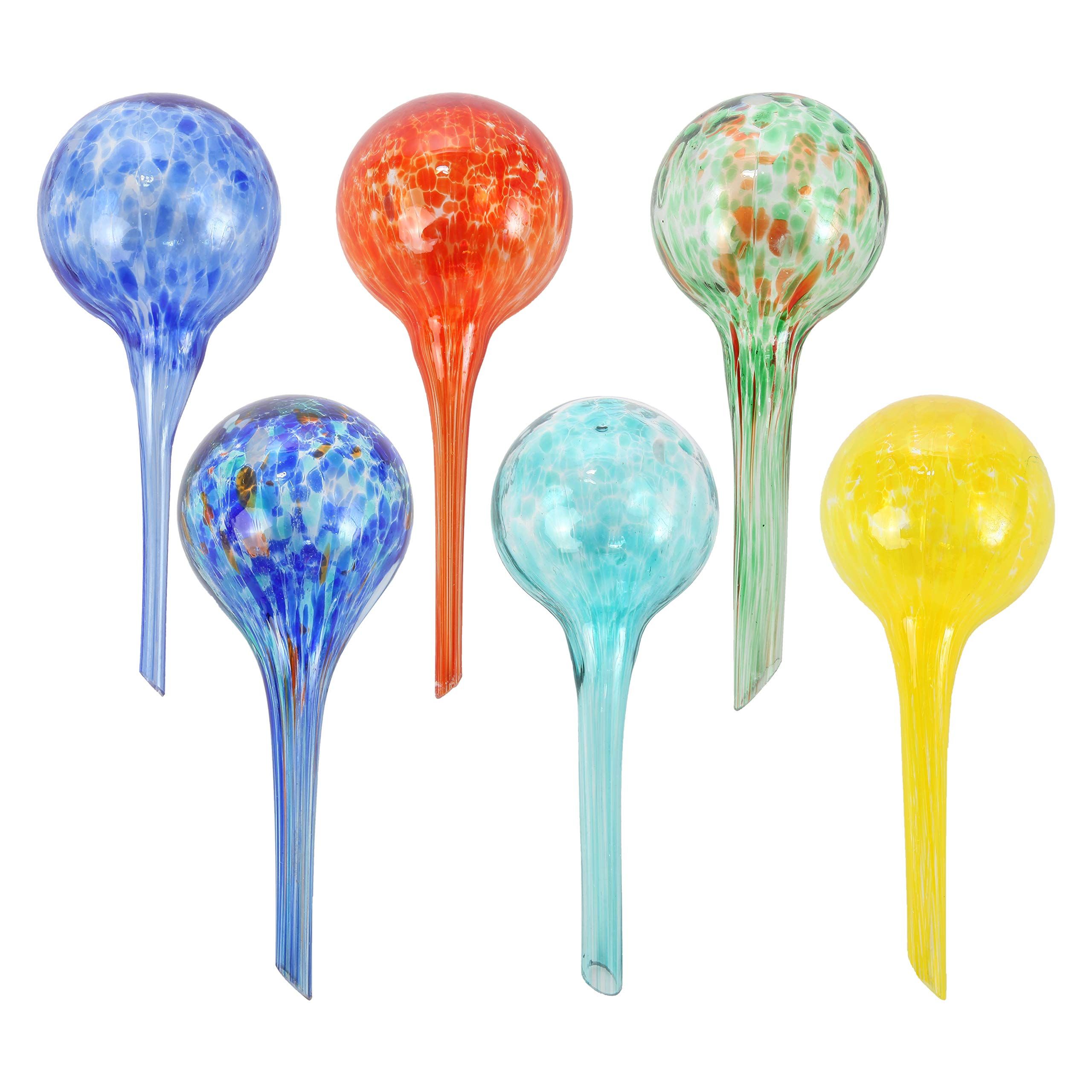 Amazon.com : Trenton Gifts Plant Watering Globes - 6-Pack Self Watering  Bulbs for Indoor and Outdoor Plants - Hand-Blown Decorative Glass Water  Globes - 6" L x 2.5" D - 150ml :