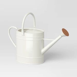 2gal Galvanized Sheet in New Powder Coated Finish Steel Watering Can Ivory  - Threshold™