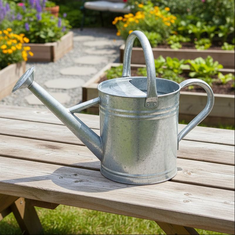 Galvanized Steel Watering Can (8 Qt)