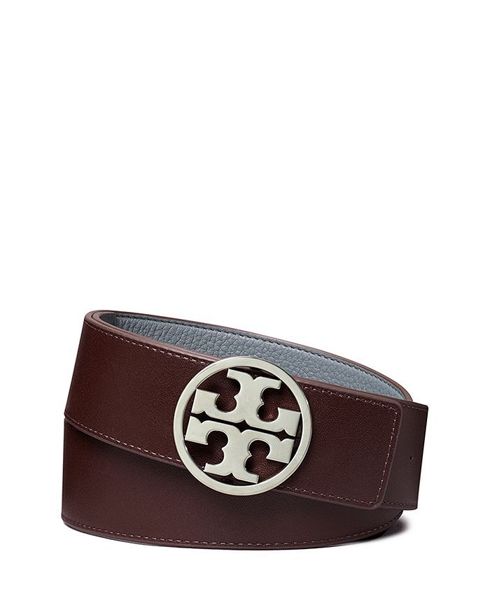 Tory Burch Miller Reversible Leather Belt - Black/Gold