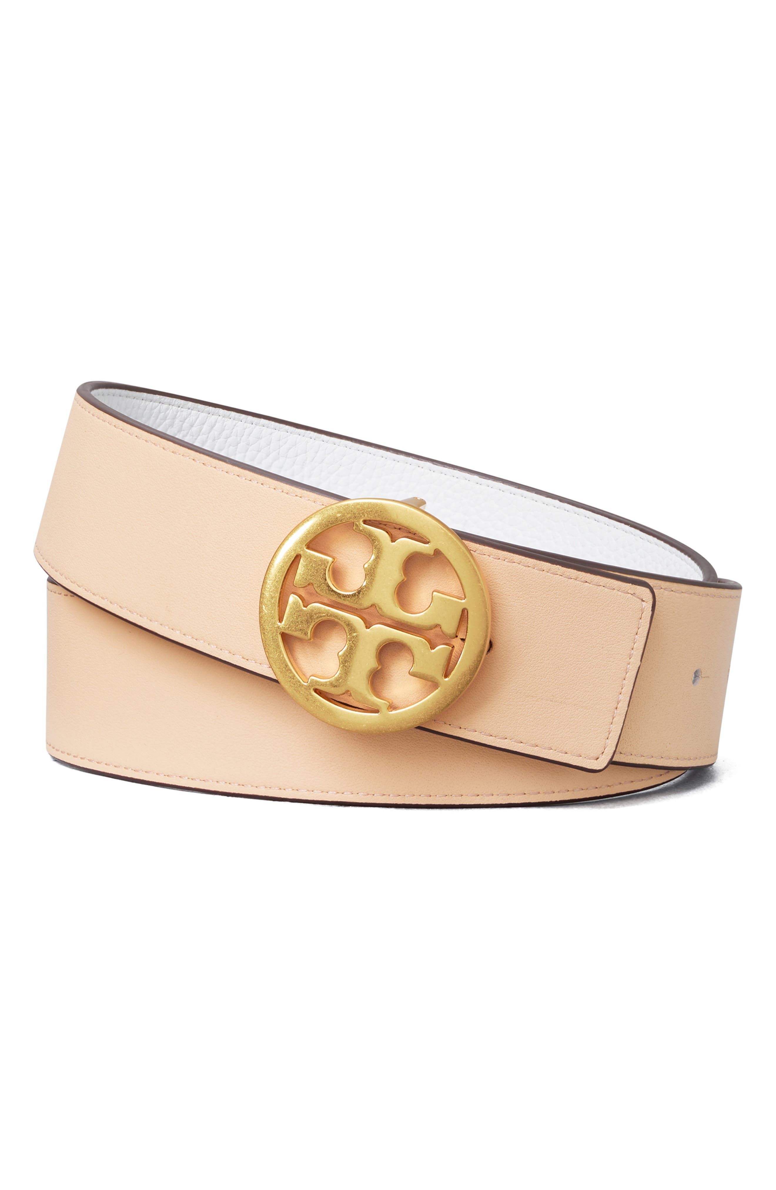 Tory Burch Reversible Logo Belt - Navy/Black